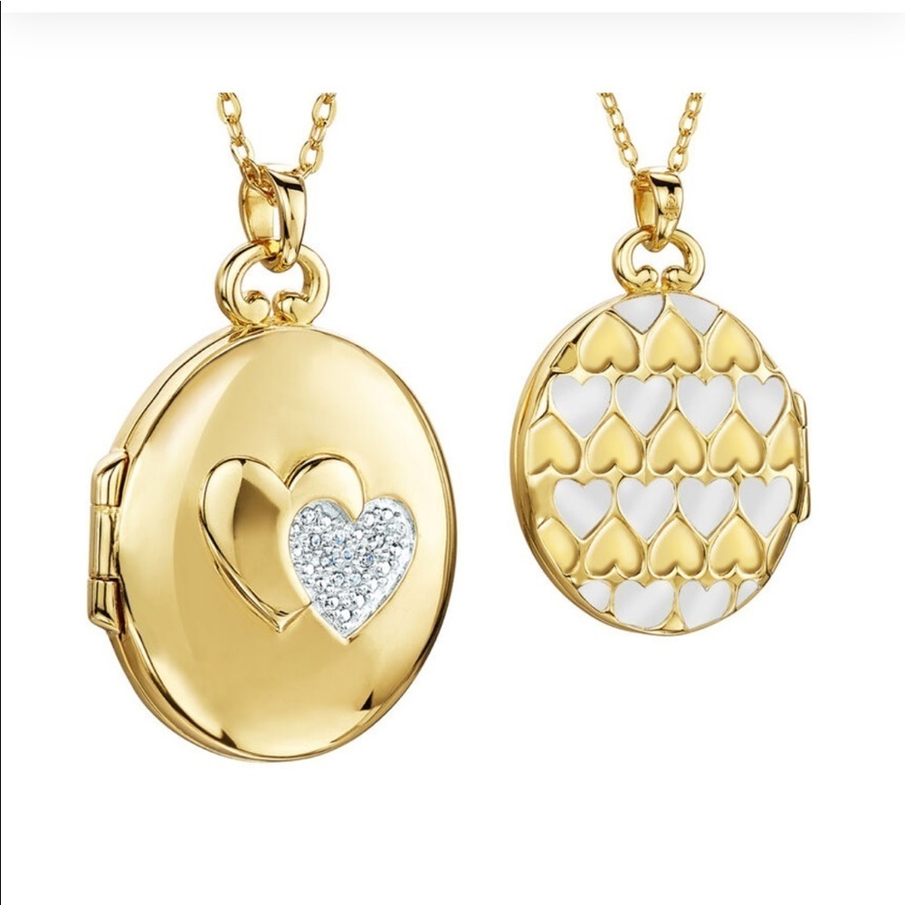 Brand New 18k Gold And Diamond Daughter Locket 40$
